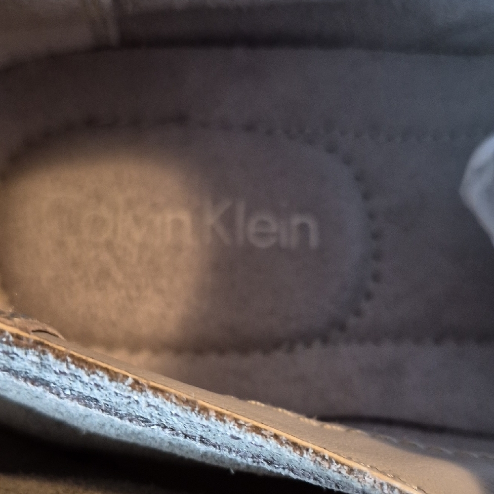 Calvin Klein Men's Suede Lace Up Oxford Shoes in Light Gray Size 7M - Picture 2 of 8